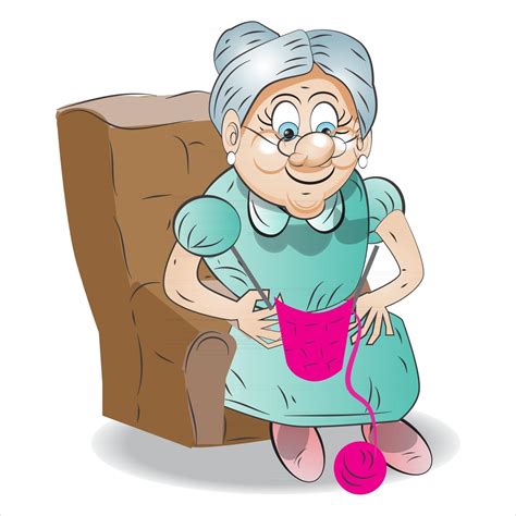 Grandma Cartoon Character And Illustration Vector Art At Vecteezy