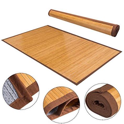 Giantex 60 X 96 Bamboo Area Rug Floor Carpet Natural Ba