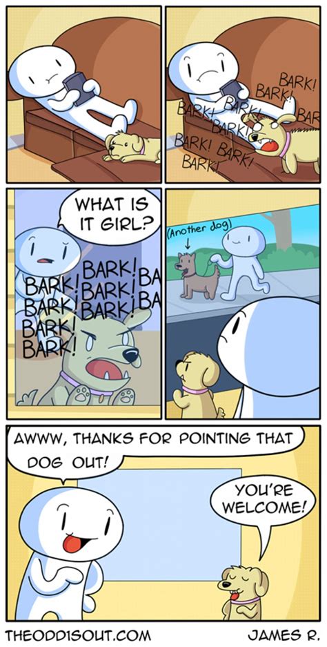 Thanks Dog By James R The Odd 1s Out Funny Comics Odd Ones Out Comics Comics