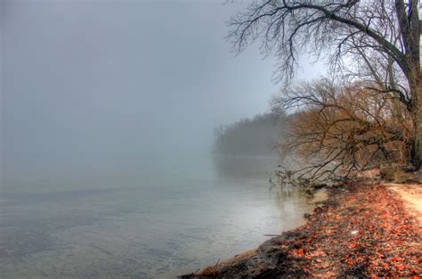 Foggy Lakeshore In Madison Wisconsin Image Free Stock Photo Public