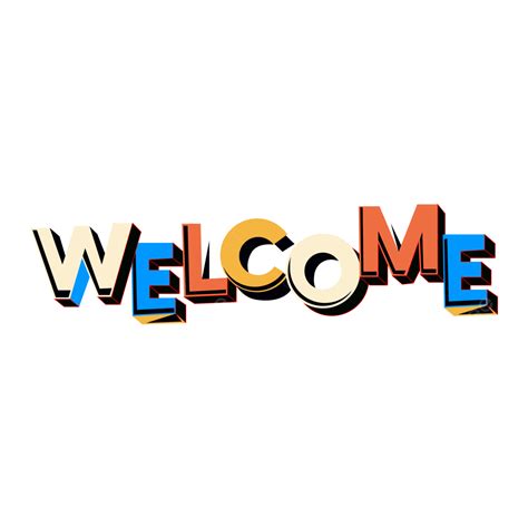 Colorful Welcome Clipart Free Vector Welcome Colorful Welcome