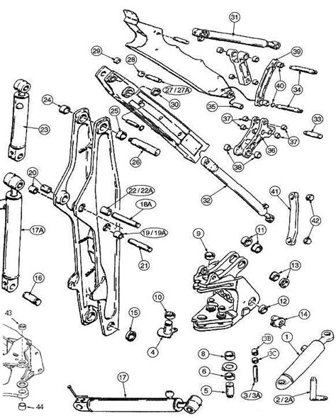 Case 580k 580sk Frame To Dipper Pins And Bushings