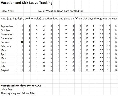 11 Free Employee Vacation Tracker Templates Excel Tmp