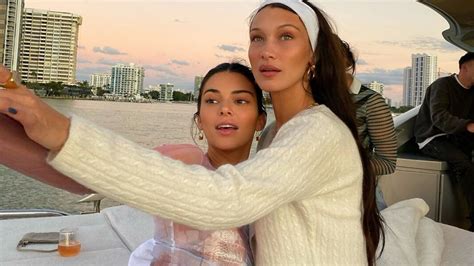 Kendall Jenner And Bella Hadid Are The Epitome Of Beach Chic In Miami Harper S Bazaar Arabia