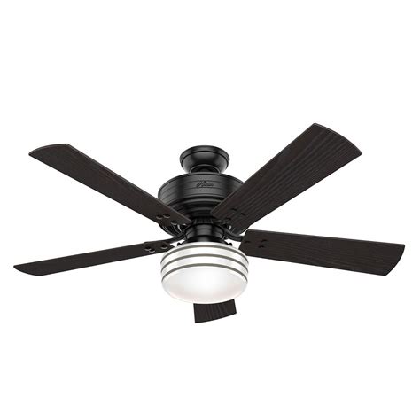 There are numerous needs for a room which includes cooling, lighting and to keep your ceilings uncluttered consider a ceiling fan with light and remote instead of having separate fans and lighting throughout your ceiling space. Hunter 52-Inch Matte Black LED Ceiling Fan with Light with ...