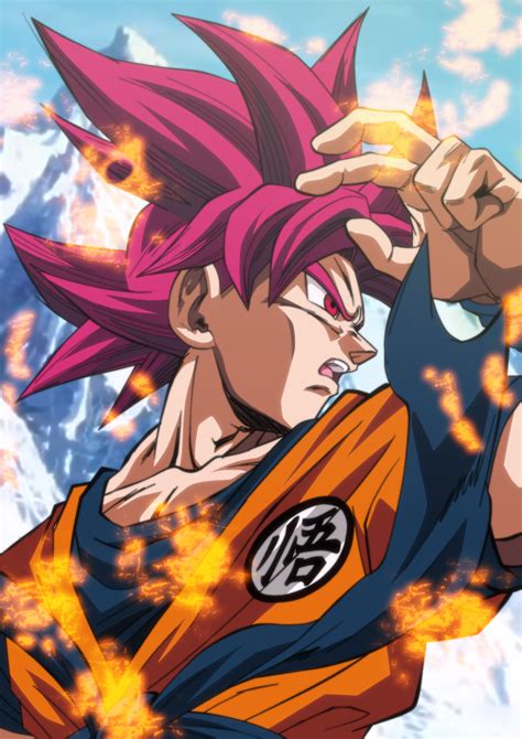 Goku Ssj God Anime Dragon Ball Super Mobile Wallpaper Goku Super
