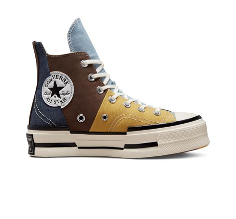 Converse Chuck Plus Material Mashup In Brown Lyst