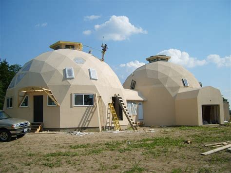 Domes Under Construction Photos Built With Econodome Kits Geodesic
