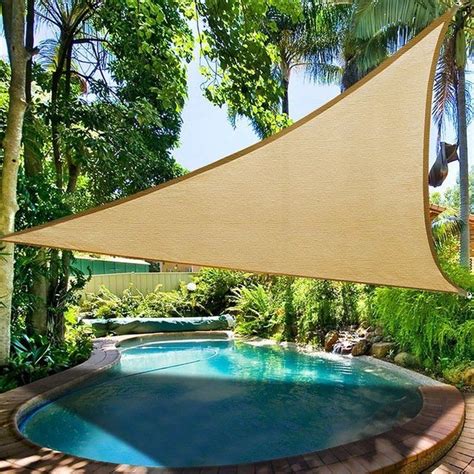 Measure and clean the area where the shade sail is to be installed. Sun Shade Sail Anti-UV Outdoor Patio Lawn Car Pool ...