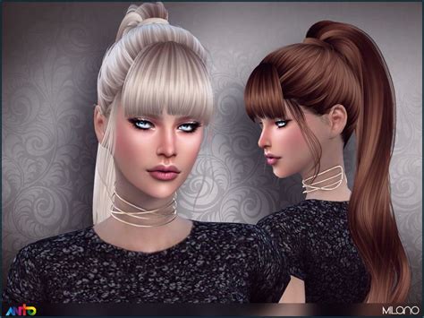 Sims 4 Hair With Bangs Cooljfiles