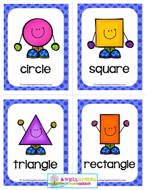 Shape Flash Cards Preschool Flash Cards Shapes Preschool Printables