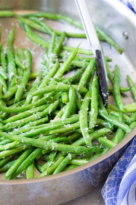 Crisp Fresh Skillet Parmesan Green Beans Are An Easy Side Dish That