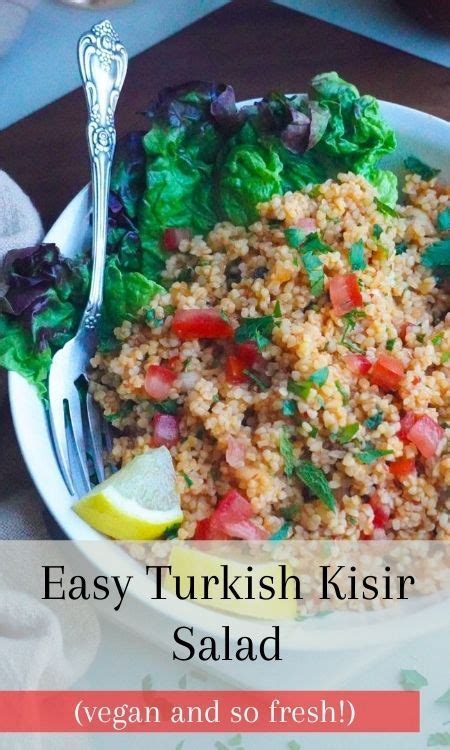 Turkish Kisir Salad Recipe Posh Plate Recipe European Food