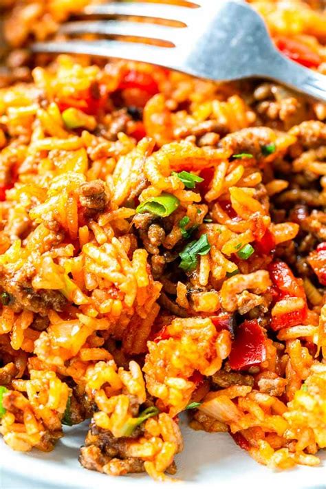 Spanish Rice Recipe With Ground Beef The Tortilla Channel