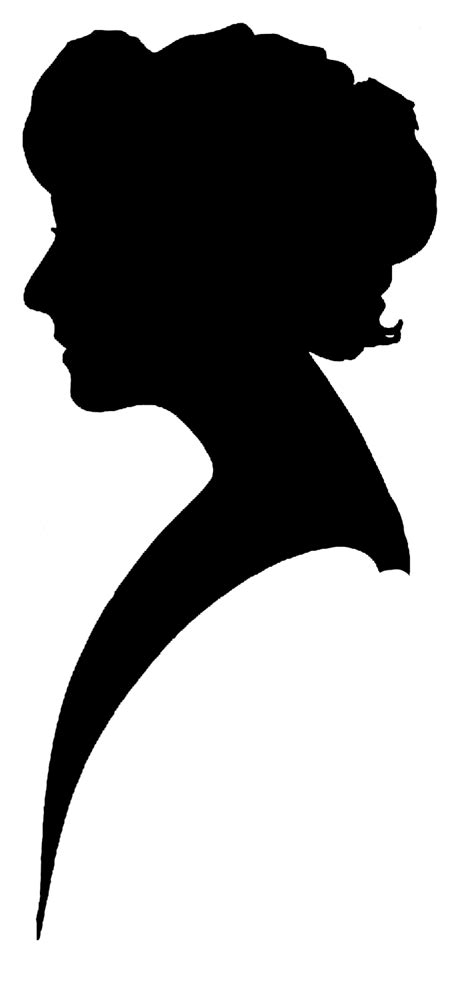 Free Clip Art Silhouette Woman Head