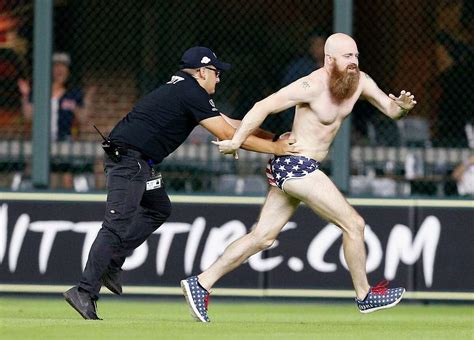 Streaker At Astros Game Jukes Security Guards
