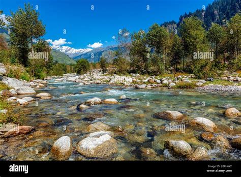 Beas River In Kullu Valley Himachal Pradesh India Stock Photo Alamy