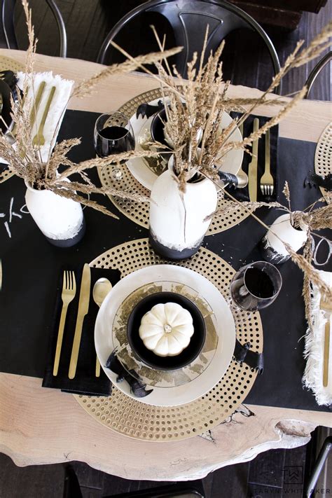 Free shipping on qualifying orders. Black and Gold Halloween Table Decor - Taryn Whiteaker