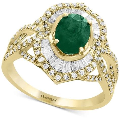 An emerald is a green gem used in crafting and fletching. Brasilica by Effy Emerald (1-1/8 ct. t.w.) & Diamond (5/8 ...