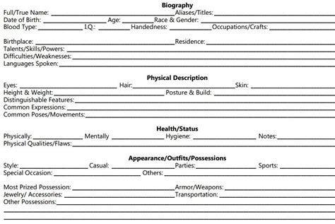 Roleplay Template Copy And Paste