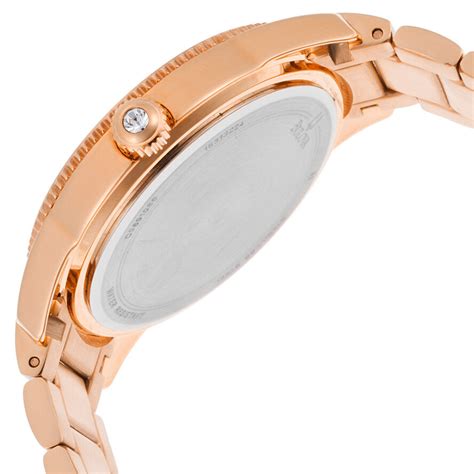 Bulova Womens Quartz Swarovski Crystal Accents Gold Tone 38mm Watch