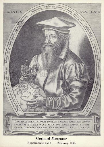 Gerardus Mercator Flemish Cartographer And Mathematician Stock Image