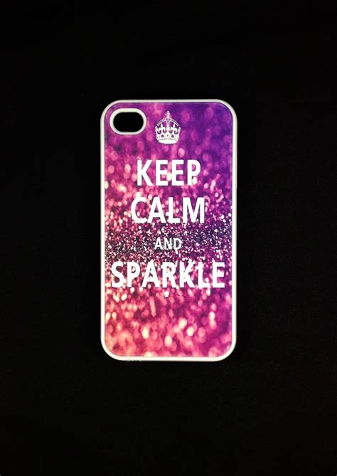 Iphone 4 Case - Keep Calm Sparkle Iphone 4s Case, Iphone Case, Iphone 4 Cover on Luulla