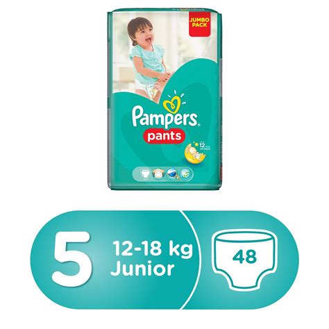 Pampers Pants Diapers Size 5 Junior 12 18kg Jumbo Pack 48pcs Count