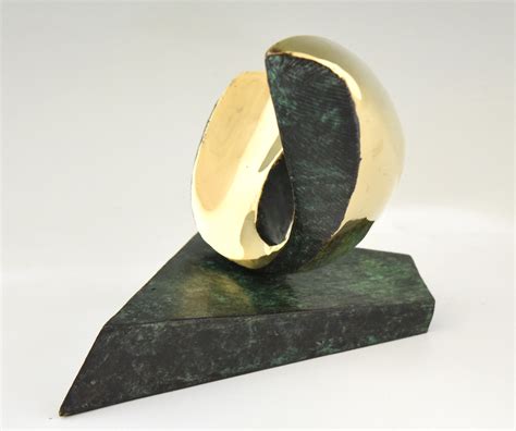 Thanks i would like to use some bronze bushings on an aluminum rod, bu. Abstract bronze oval shaped sculpture. - Sold items ...