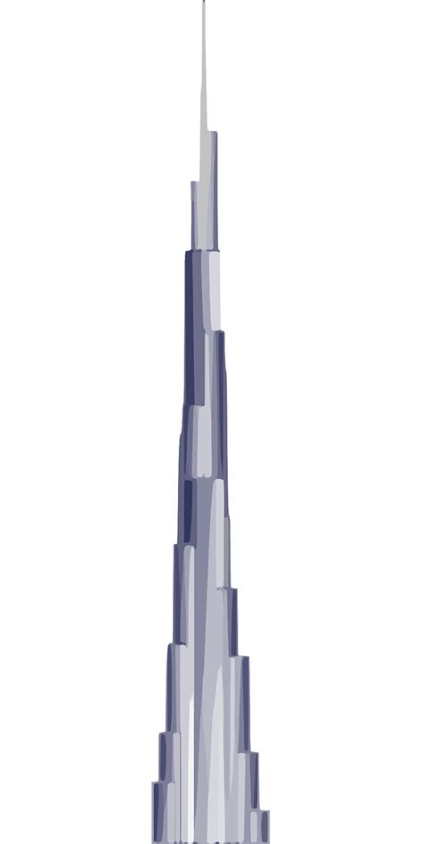 Burj Khalifa Skyscraper Dubai Free Vector Graphic On Pixabay