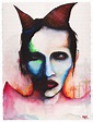 Watercolor painting by Marilyn Manson | Marilyn manson art, Marilyn ...