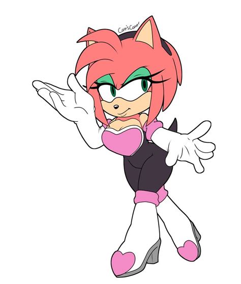 Amy Is Rouge S Clothes By Cores Corner On DeviantArt Amy Rose Warframe Art Sonic Art