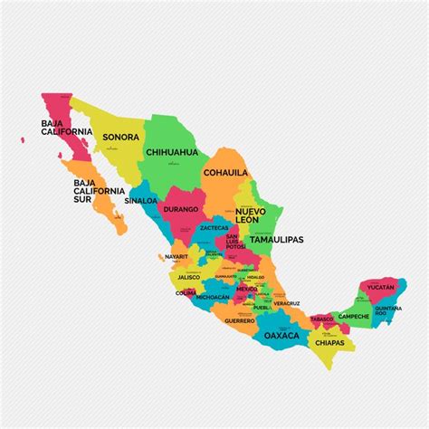 Mapa Rep Blica Mexicana Mapas De M Xico Para Descargar E Imprimir