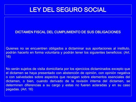 Ppt Ley Del Seguro Social Powerpoint Presentation Free Download Id