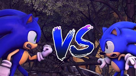 Sfm Animation Sonic Vs Classic Sonic Sonic Fight Animation Youtube