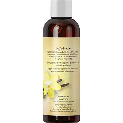Vanilla Erotic Massage Oil For Sex Edible Massage Oil And Lubricant For Sensual Massage And