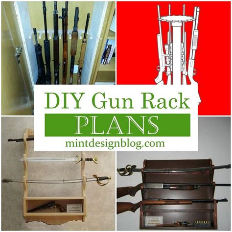 Free Diy Gun Rack Plans To Store Shooting Weapons Mint Design Blog