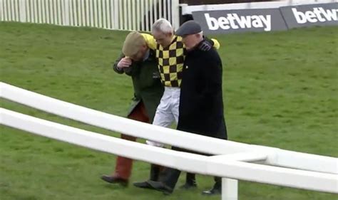Ruby Walsh Injury Cheltenham Jockey Helped Off The Track After Horror