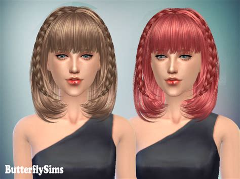 Woman Shoulder Length Hairstyle Fashion The Sims 4 P2 Sims4 Clove