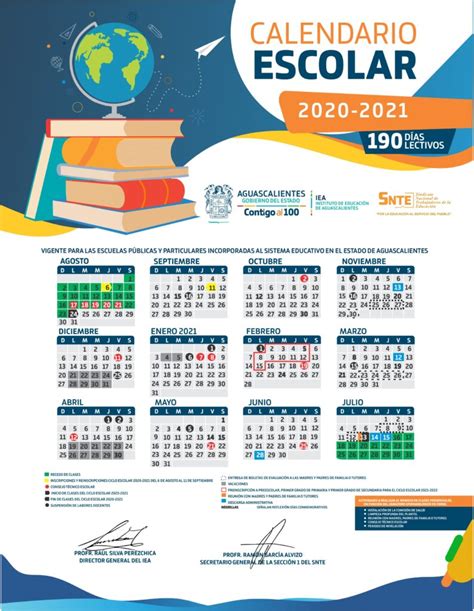 Se Publica El Calendario Escolar 2020 2021