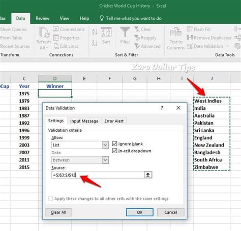 How To Create Drop Down List In Excel