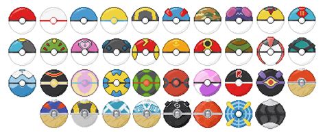 I Just Finished Almost All Pokeballs In Pixel Art Rpokemon