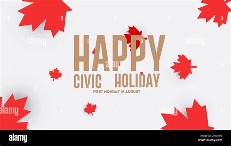 Happy Civic Holiday Canada Festival Concept Web Banner And Poster