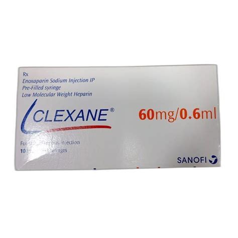 Sanofi Clexane 60 Injection At Rs 3800 Box Clexane Enoxaparin
