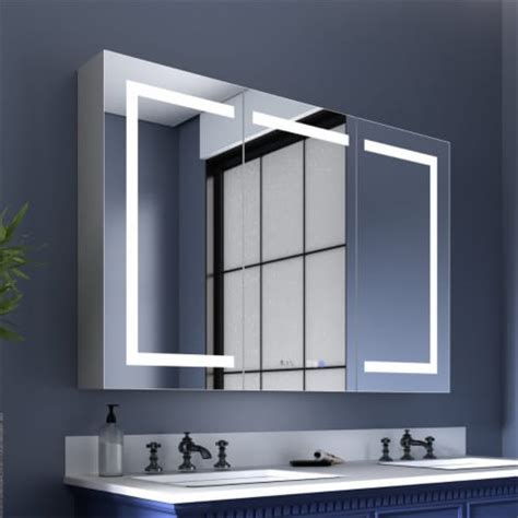 Boost M2 48 W X 32 H Led Lighted Bathroom Medicine Cabinet With Mirror
