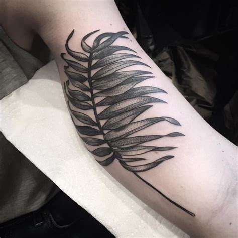 Palm Leaf Tattoo By Susanna Widmann A Talented Tattoo Artist And