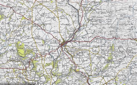 Historic Ordnance Survey Map Of Tavistock 1946