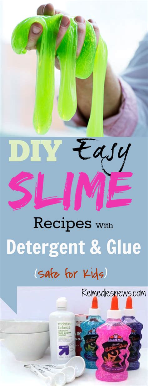 How To Make Slime With Laundry Detergent Tide And Glue