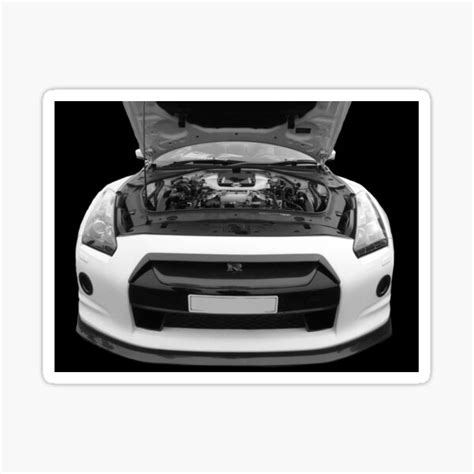 White Gtr Sticker For Sale By Viczs Redbubble