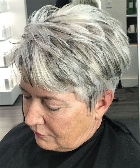 Gorgeous Gray Hair Styles Short White Hair Grey Hair Lowlights